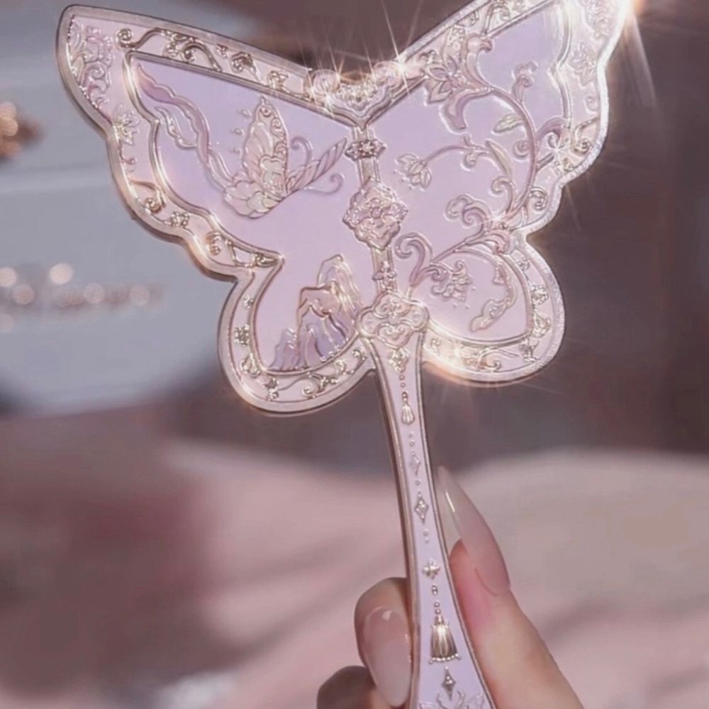 FlowerKnows / Flower Knows - Light Lavender Purple Butterfly Hand Mirror (New)